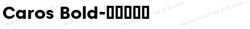 Caros Bold字体转换